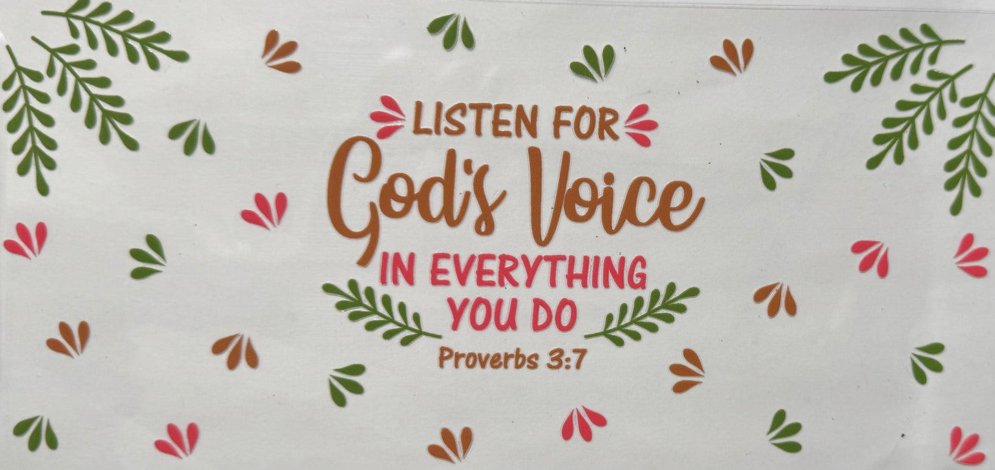 Listen for God