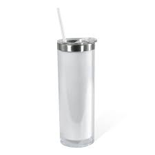 20oz Stainless steel/Acrylic Snowglobe Tumbler