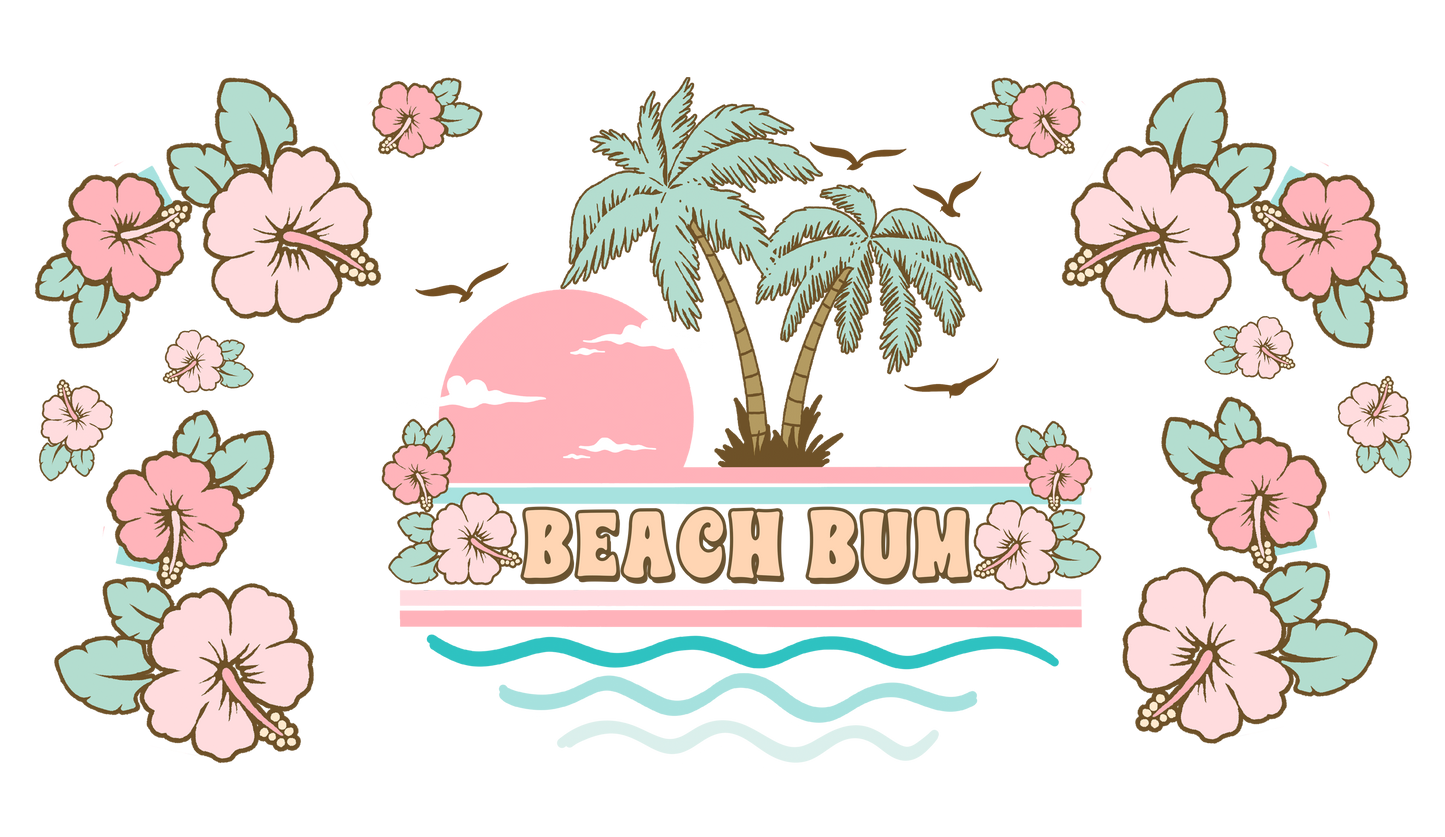 16oz Beach/Summer Sublimation Designs