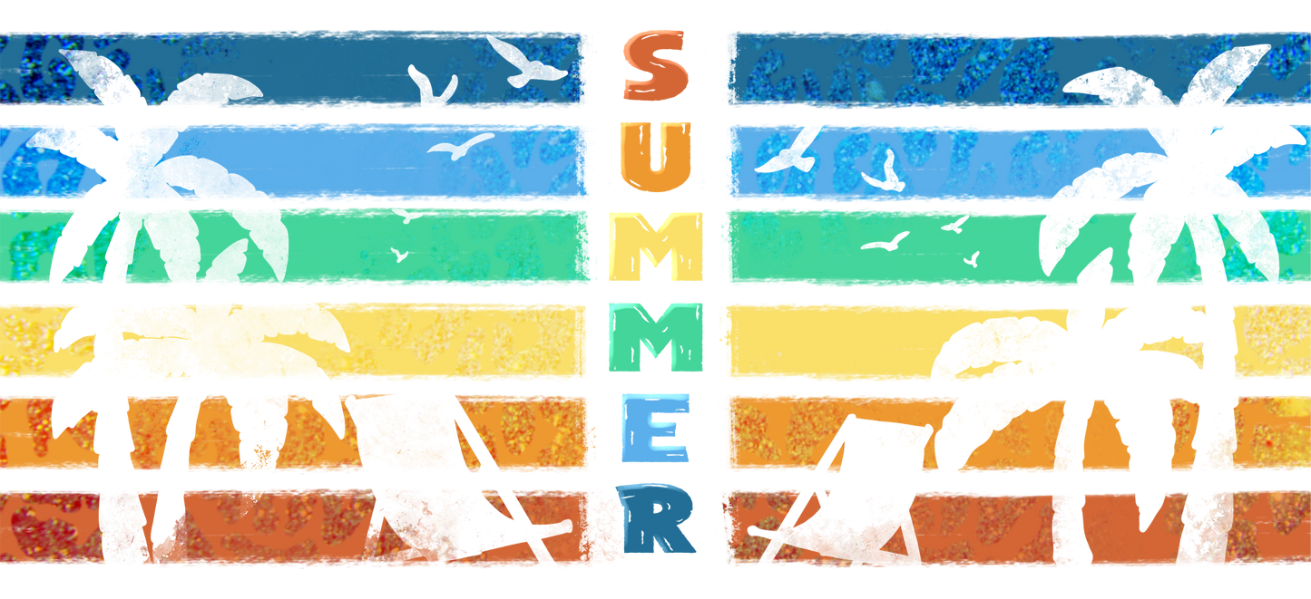16oz Beach/Summer Sublimation Designs