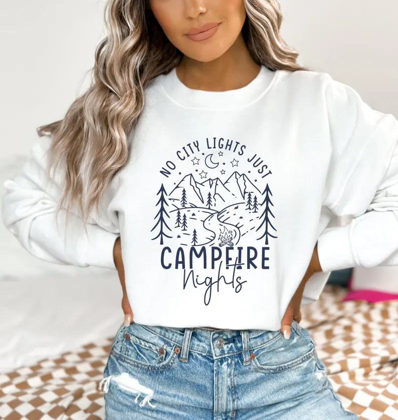 No city lights just campfire nights