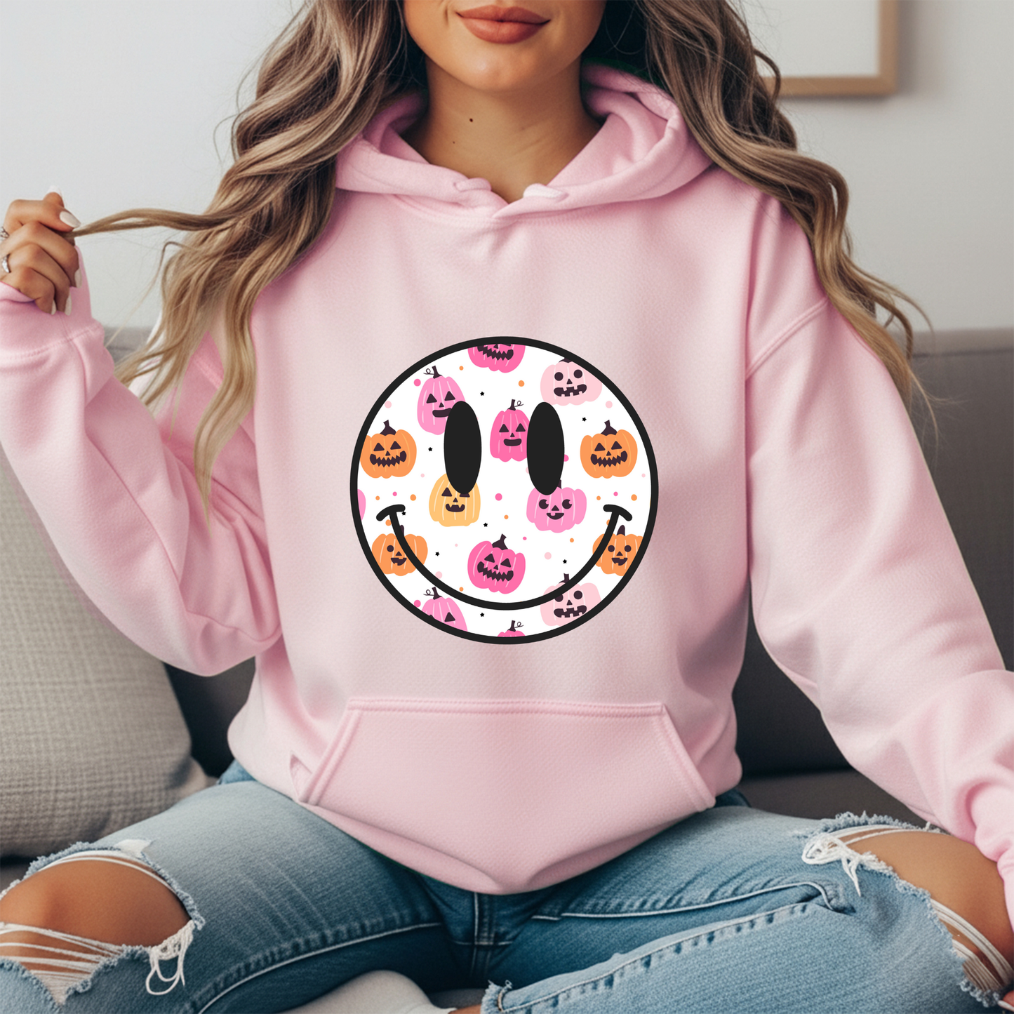 Smiley Pumpkins Hooded Sweatshirt