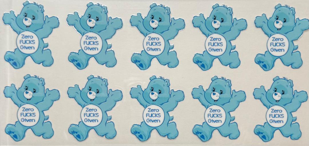 Zero F*s given Cuss Bear
