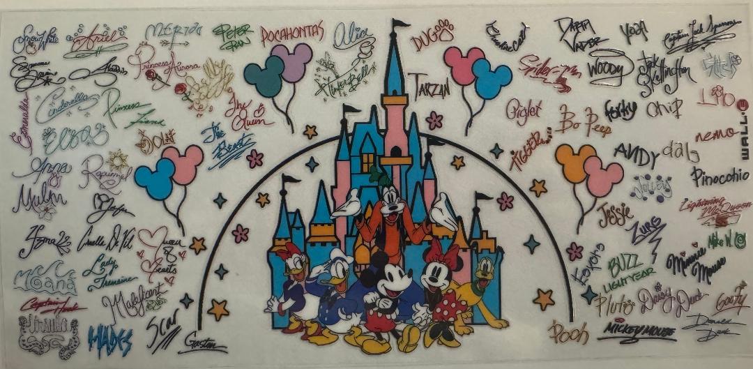 Mickey and friends disneyland signature blue
