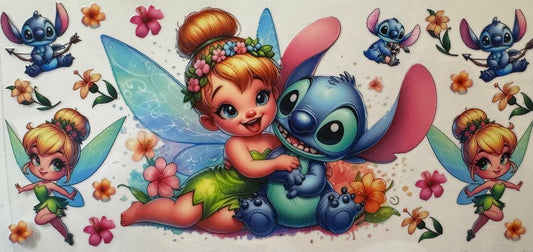Stitch and Tinkerbell