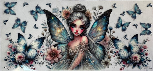Pretty Fairy w/ flowers and butterflies