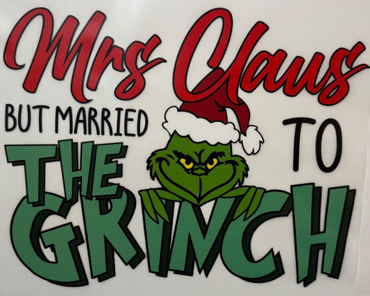Mrs Clause married to the Grinch