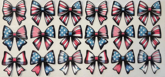 American Flag bows