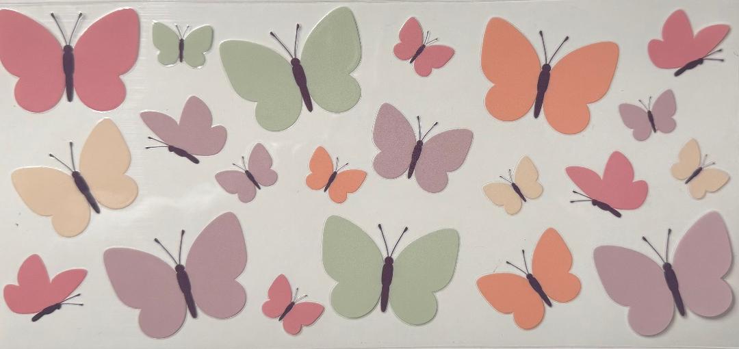 Pastel butterflies