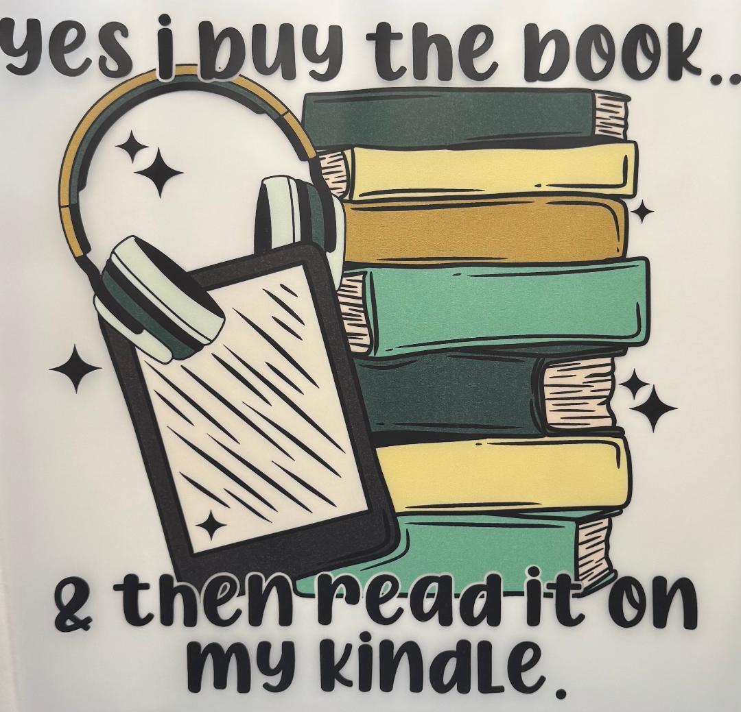 Yes I buy the book and then read it on my kindle