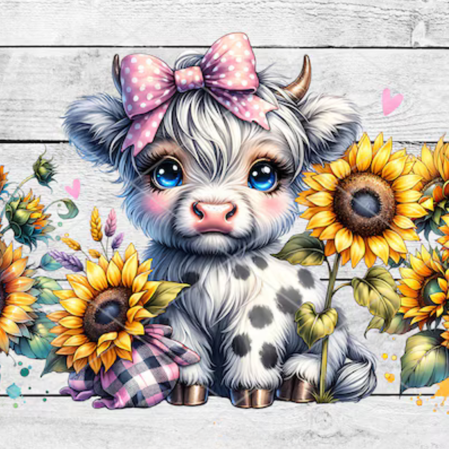 Highland Cow Cup Wraps