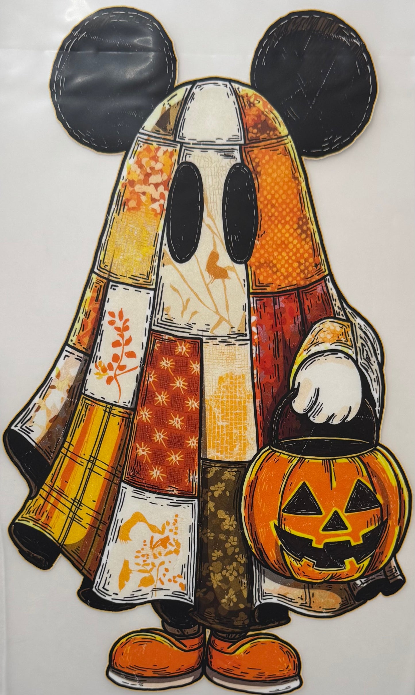 Patch work Mickey Ghost