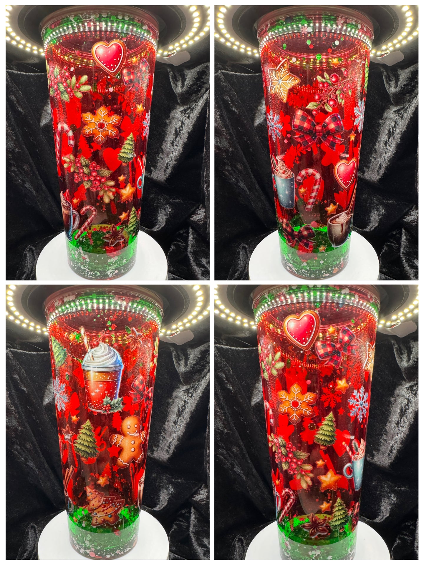 24oz Christmas Acrylic Tapered Tumbler