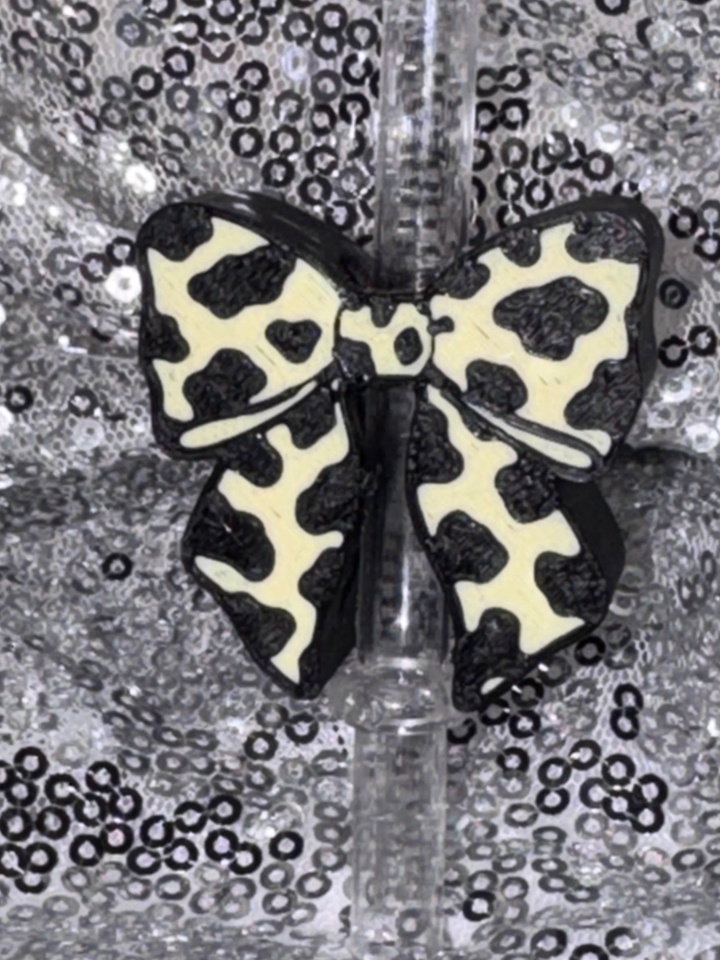 Cow Print Bow