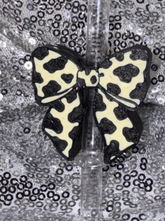 Cow Print Bow