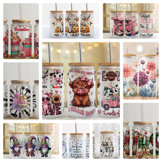 16oz Beach/Summer Sublimation Designs