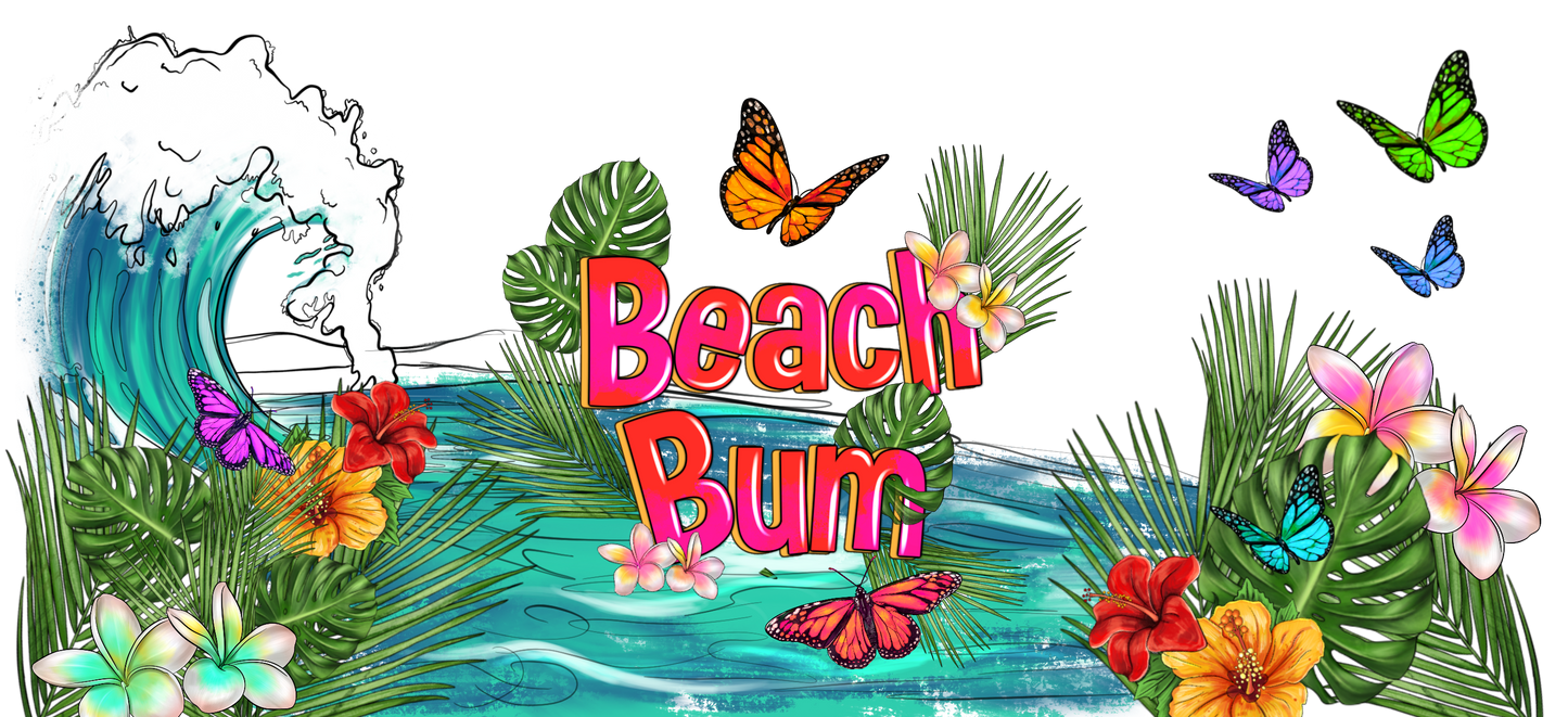 16oz Beach/Summer Sublimation Designs