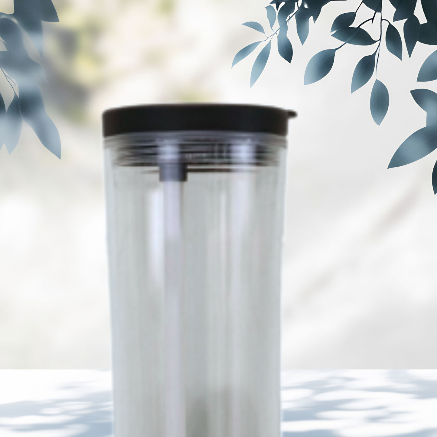 20oz Flip Top Snow Globe Acrylic Tumbler