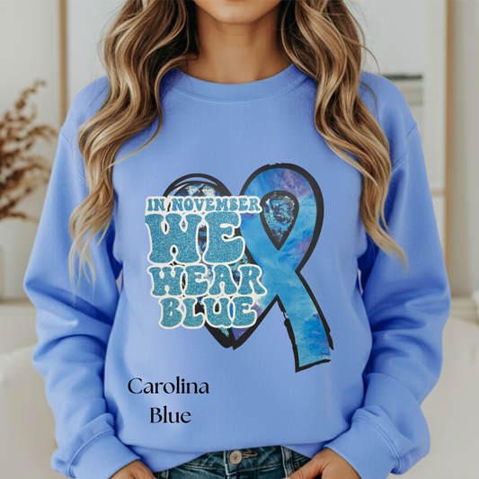 In November we wear blue (Diabetes awareness)