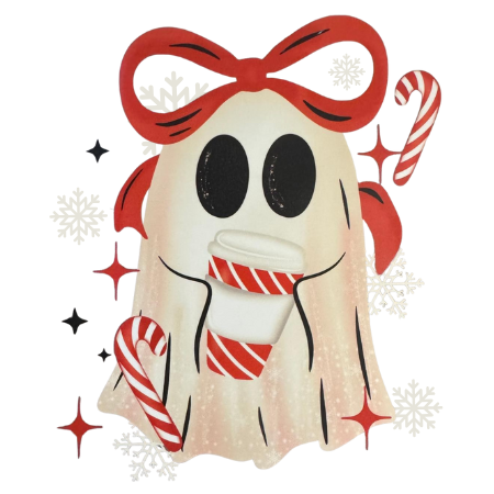 Peppermint Ghost Coffee w/ Sleeve Design