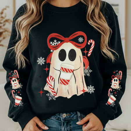 Peppermint Ghost Coffee w/ Sleeve Design