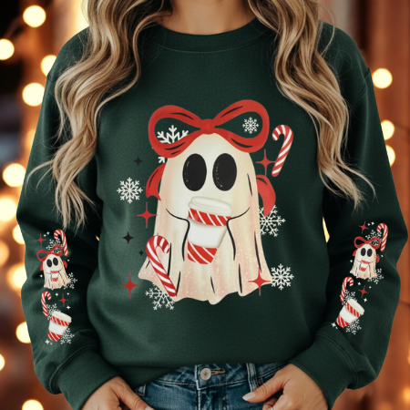 Peppermint Ghost Coffee w/ Sleeve Design