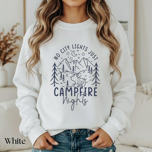 No city lights just campfire nights