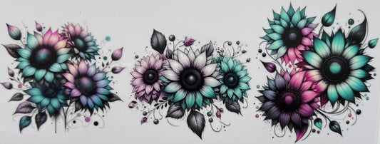 Colorful Sunflowers