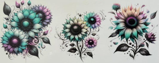 Colorful Sunflowers 2