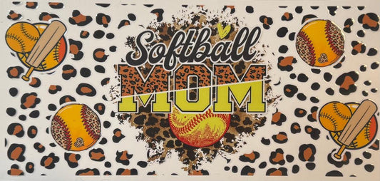 Softball Mom Cheetah Print