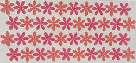 Pink and peach flowers