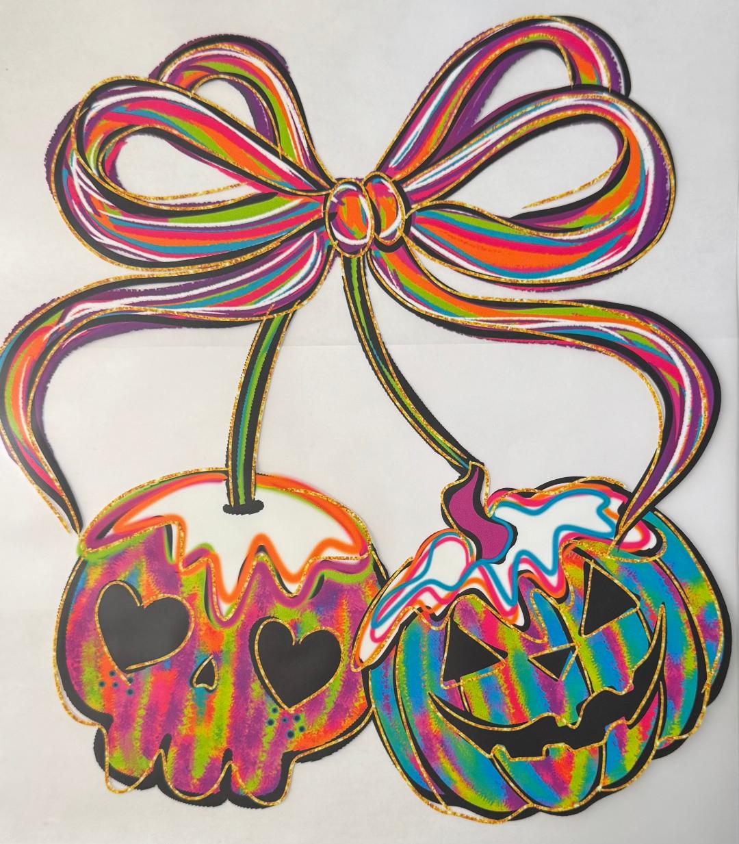Skull Pumpkin Cherries