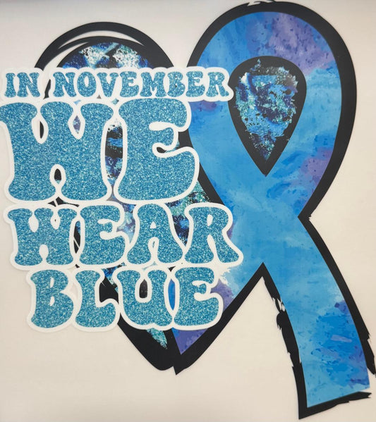 In November we wear blue (Diabetes awareness)
