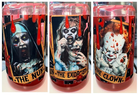 Nun, Exorcist and Clown Blood Drip