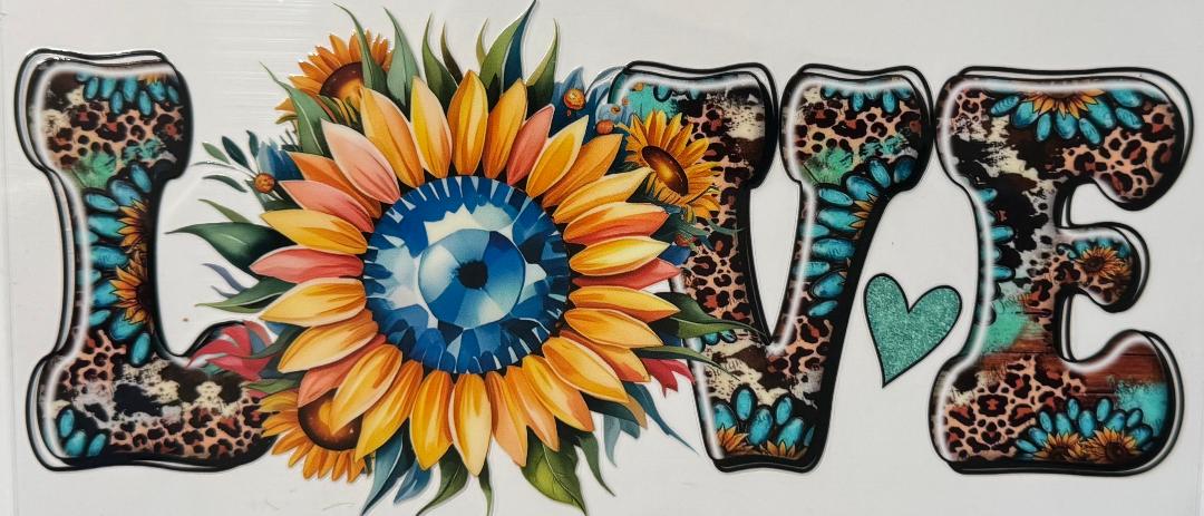 Sunflower Love w/ a crystal