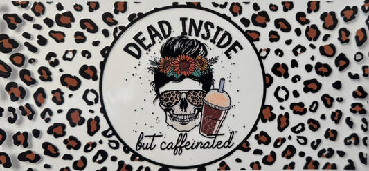 Dead inside but caffeinated cheetah print