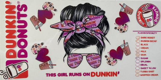 This girl runs on Dunkin Donuts