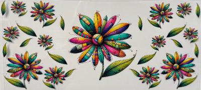Beautiful patched flowers