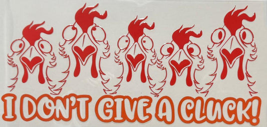 I don't give a cluck